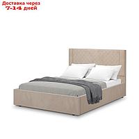 Кровать с подъёмным механизмом "Женева 1", 1400×2000 мм, велюр, цвет конфетти мокко