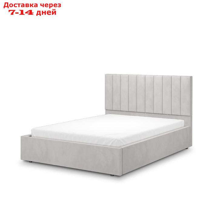 Кровать с подъёмным механизмом "Рица 1", 1400×2000 мм, велюр, цвет конфетти сильвер - фото 2 - id-p227054444