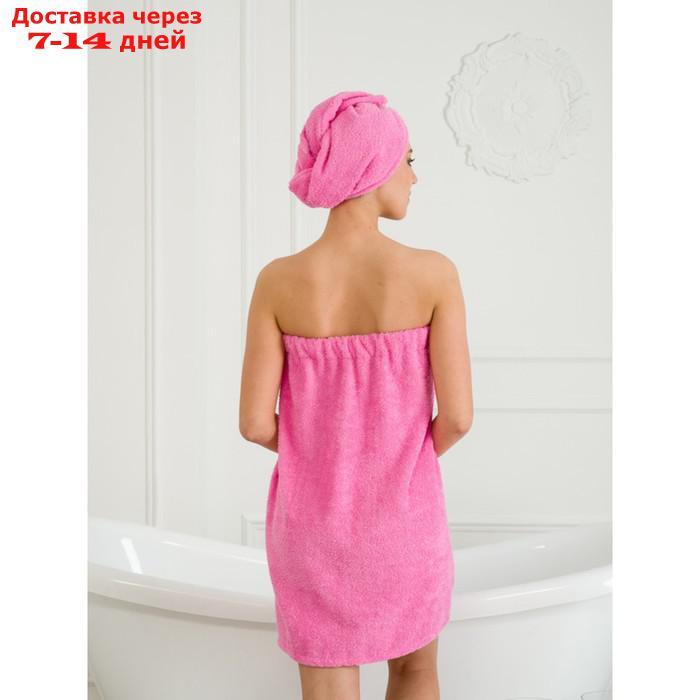 Набор для бани женский: чалма, парео, рукавица, размер S-L - фото 3 - id-p227039424