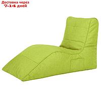 Лежак "Челси", размер 88х65х125 см, цвет зелёный
