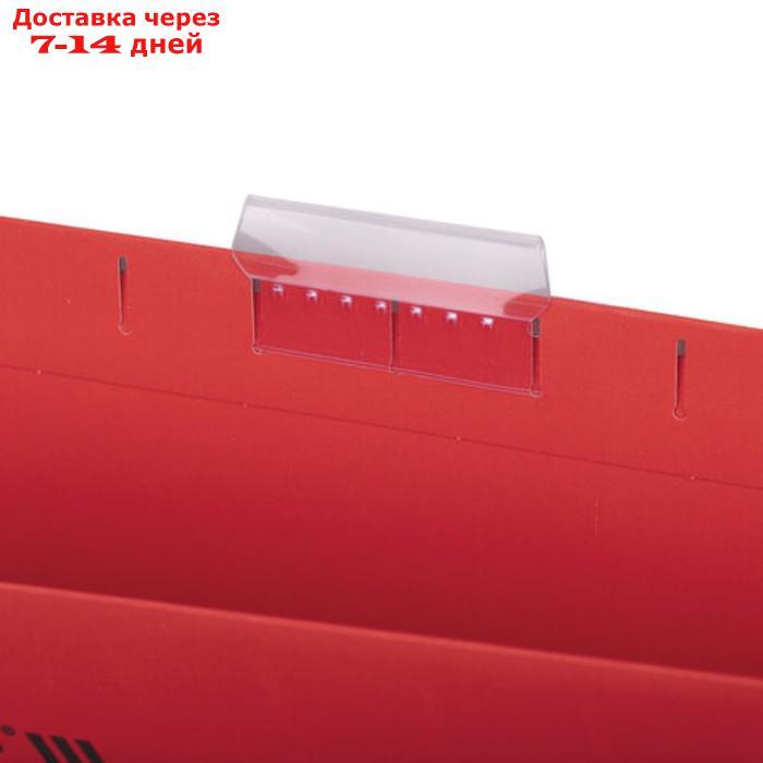 Подвесные папки A4/Foolscap (404х240 мм) до 80 л., 10 шт., красные, картон, STAFF, 270936 - фото 4 - id-p227048254