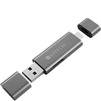 Кардридер Satechi Aluminum Type-C/USB 3.0 -Micro/SD Серый космос