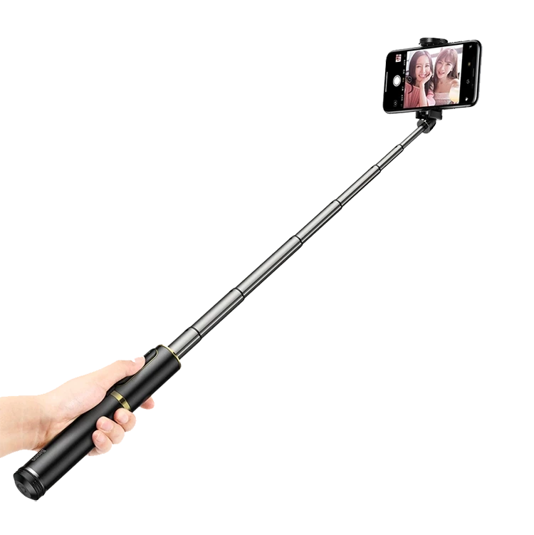 Монопод Baseus Fully Folding Selfie Stick Чёрный с золотом - фото 4 - id-p226744301