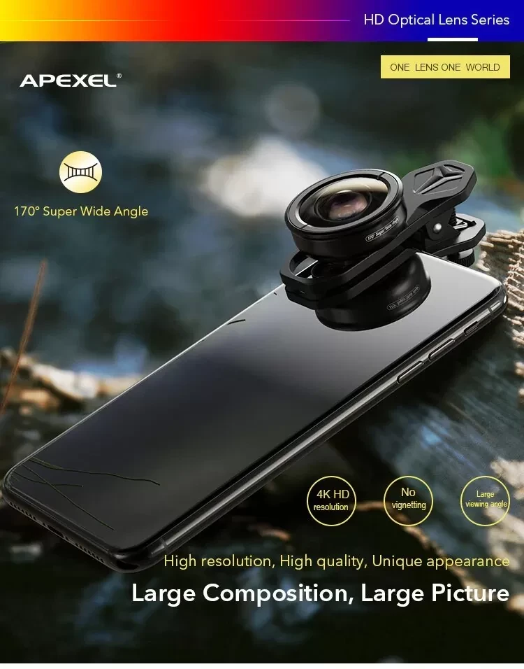 Объектив Apexel Wide Angle 170° для смартфона - фото 10 - id-p226744313