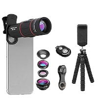 Комплект объективов Apexel 18x Telephoto 5-in-1 Kit для смартфона