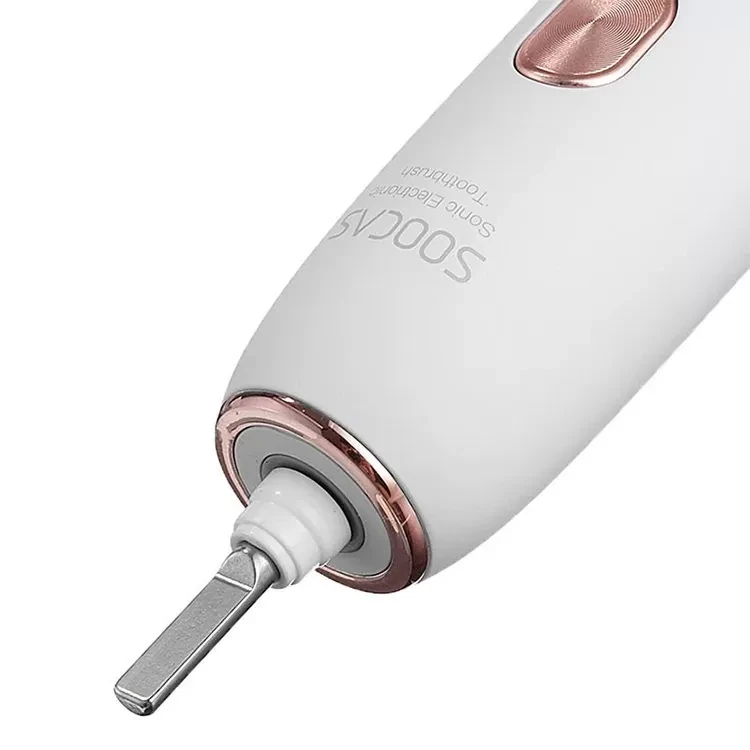 Электрическая зубная щетка Soocas Weeks X3U (в комплекте 2 доп. насадки) Розовая - фото 5 - id-p226738470