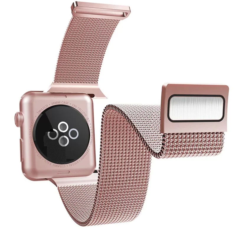 Ремешок X-Doria New Mesh для Apple Watch 38/40 мм Розовое золото - фото 3 - id-p226738490