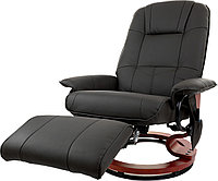 Кресло вибромассажное Angioletto с подъемным пуфом 2161 Черное
