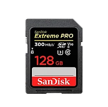 Карта памяти SanDisk Extreme PRO 128Gb SDXC UHS-II U3 V90 Class 10
