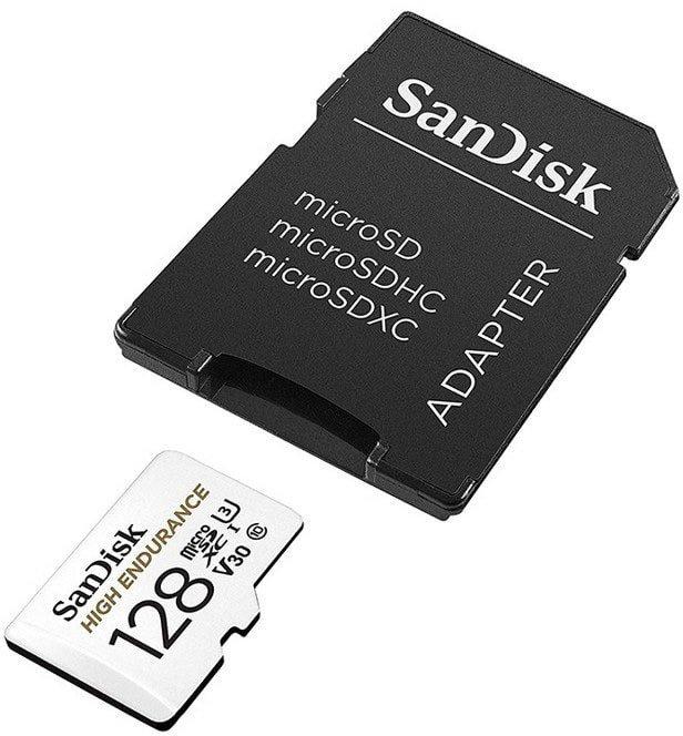 Карта памяти SanDisk High Endurance 128Gb microSDXC UHS-I V30 (U3) + SD adapter - фото 3 - id-p226761487