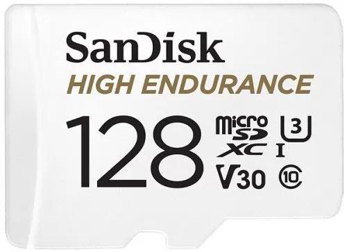 Карта памяти SanDisk High Endurance 128Gb microSDXC UHS-I V30 (U3) + SD adapter - фото 4 - id-p226761487