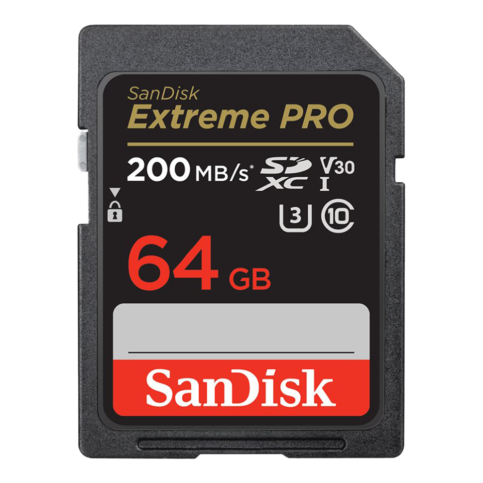 Карта памяти SanDisk Extreme PRO SDXC 64Gb UHS-I Class 10 V30 - фото 1 - id-p226761499