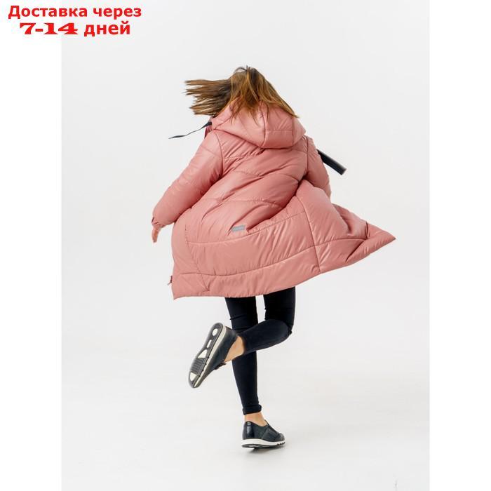 Пальто зимнее для девочки "Маргарита", рост 122 см, цвет пыльня роза - фото 2 - id-p227054629