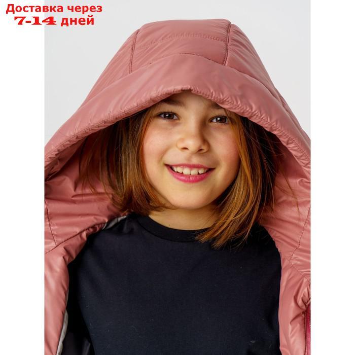 Пальто зимнее для девочки "Маргарита", рост 122 см, цвет пыльня роза - фото 8 - id-p227054629