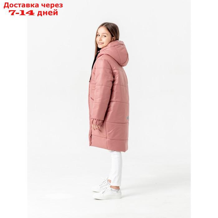 Пальто зимнее для девочки "Рита", рост 140 см, цвет пыльня роза - фото 3 - id-p227054637