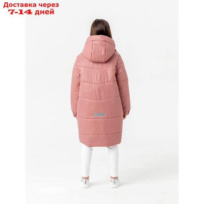Пальто зимнее для девочки "Рита", рост 140 см, цвет пыльня роза - фото 4 - id-p227054637