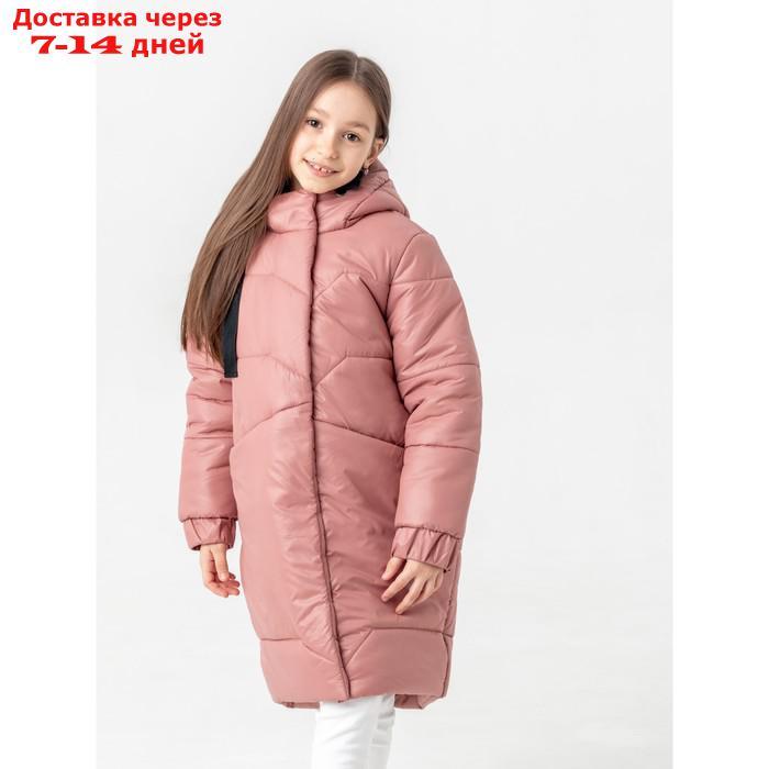 Пальто зимнее для девочки "Рита", рост 140 см, цвет пыльня роза - фото 5 - id-p227054637