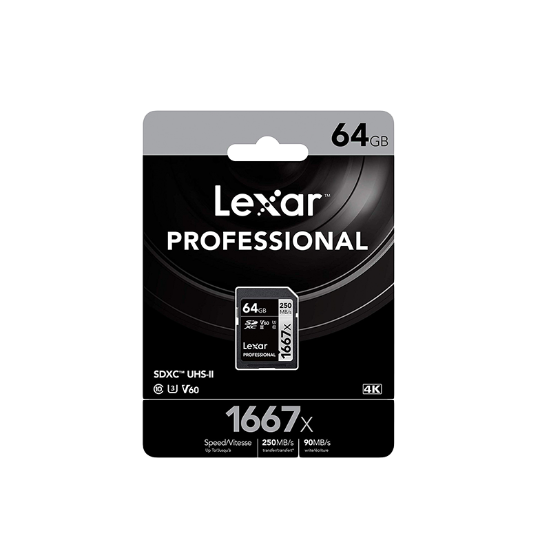 Карта памяти Lexar SDXC 64Gb V60 UHS-I U3 - фото 2 - id-p226761531
