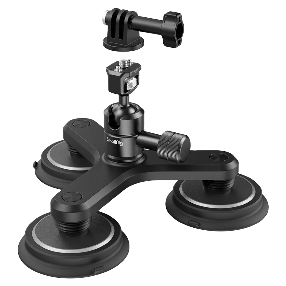 Шаровая голова с магнитной присоской SmallRig 4468 Triple Suction Cup для экшн-камеры - фото 1 - id-p226743355