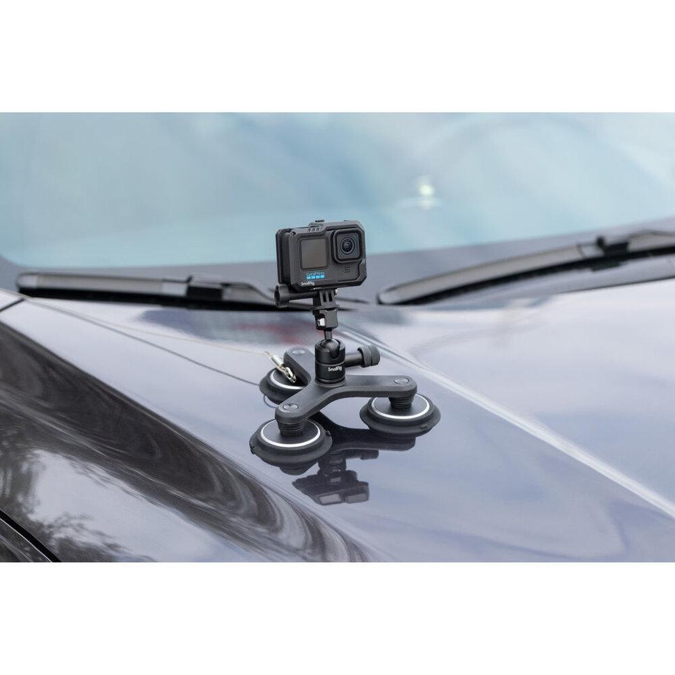 Шаровая голова с магнитной присоской SmallRig 4468 Triple Suction Cup для экшн-камеры - фото 8 - id-p226743355