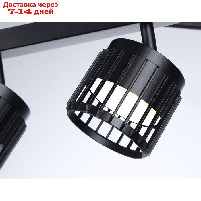 Настенно-потолочный поворотный спот со сменной лампой TN71168, GX53х3, 400х100х125 мм, цвет чёрный - фото 4 - id-p227032593
