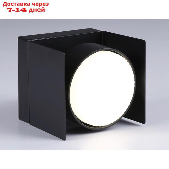 Накладной поворотный светильник со сменной лампой TN70842, GX53, 95х95х90 мм, цвет чёрный песок - фото 4 - id-p227032595