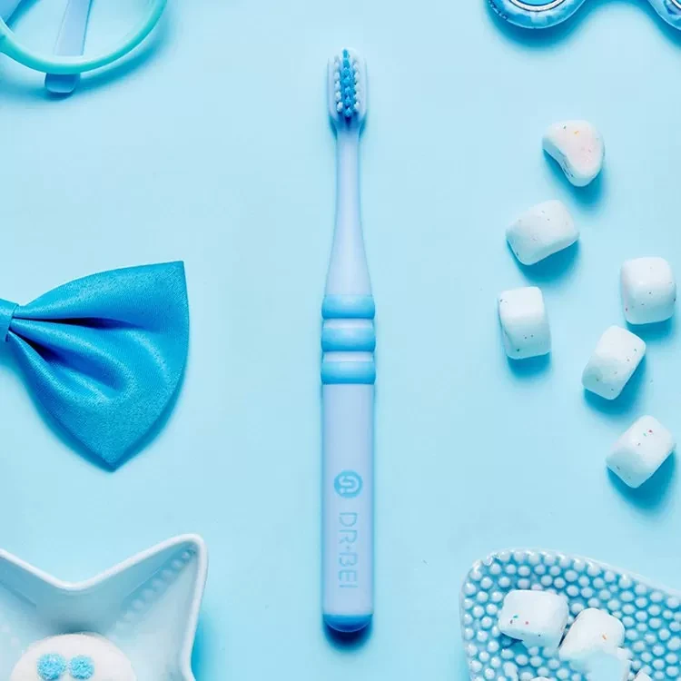 Зубная щётка детская Dr.Bei Toothbrush Children Голубая - фото 2 - id-p226738652