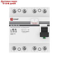 Выключатель дифференциального тока (УЗО) 4п 40А 30мА тип AC ВД-100 (электромех.) PROxima EKF