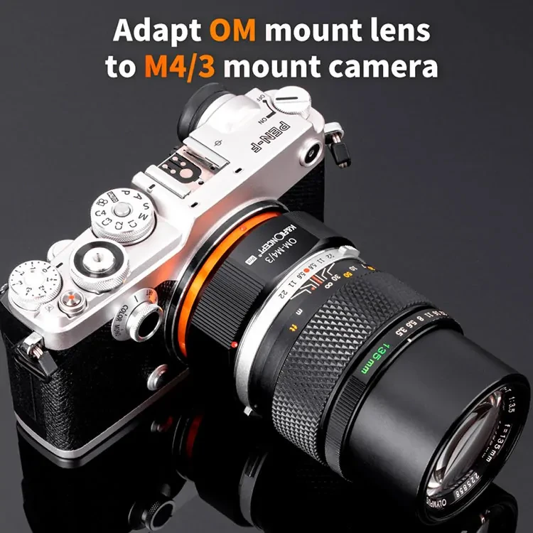 Адаптер K&F Concept M16125 для объектива OM на камеру Micro 4/3 - фото 8 - id-p226744602