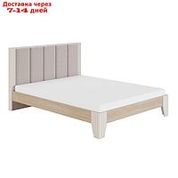 Кровать с мягкой спинкой "Беатрис №2.3", 1800×2000 мм, без основания, палермо/софт латте