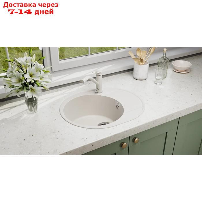 Смеситель для кухни Ulgran Quartz UQ-010, с краном для питьевой воды, цвет 01 жасмин - фото 2 - id-p227009303