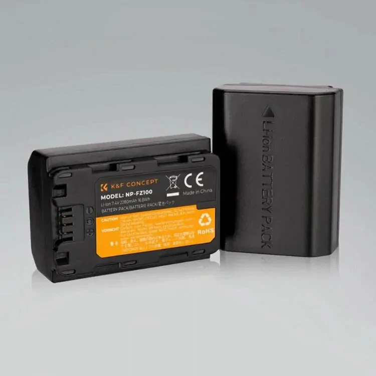 2 аккумулятора NP-FZ100 + зарядное устройство K&F Concept KF28.0016 - фото 4 - id-p226743558