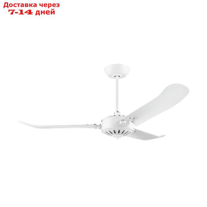 Вентилятор потолочный со светильником HOI AN, алюминий, металл, белый, матовый - фото 1 - id-p227023611