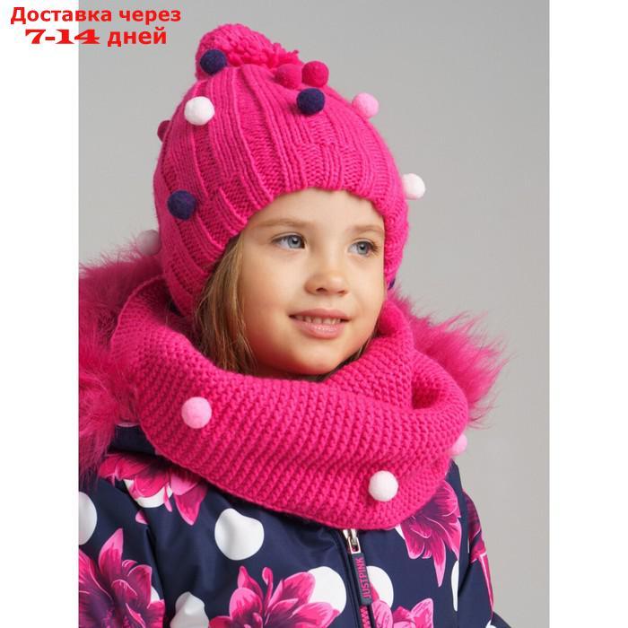 Комплект вязаный для девочки: шапка и снуд, размер 50 - фото 1 - id-p227021469