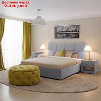 Кровать "Пантеон" с ПМ, 200×190 см, ЭКО деревянный каркас, 1 ящик, велюр, цвет велутто 51