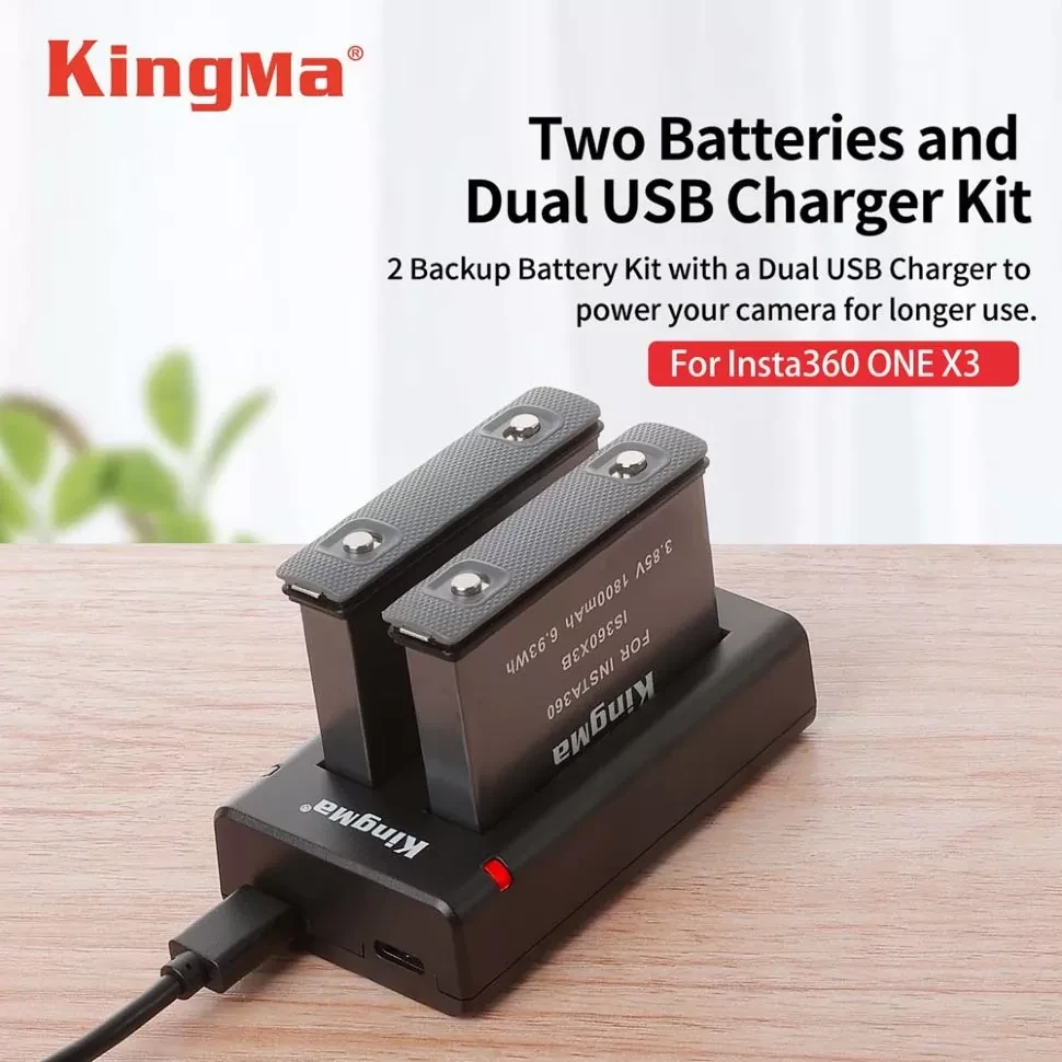 Аккумулятор KingMa для Insta360 One X3 - фото 3 - id-p226743522