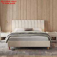 Кровать "Алькасар" с ПМ, 120×210 см, ЭКО деревянный каркас, ящик, велюр, цвет велутто 01