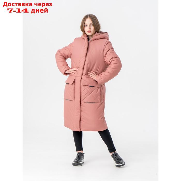 Пальто зимнее для девочки "Калиста", рост 164 см, цвет пыльня роза - фото 1 - id-p227054806