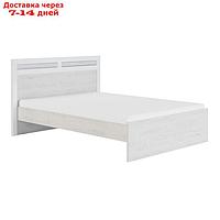 Кровать "Амели №1.3", 1400×2000 мм, без основания, цвет дуб харбор/белый глянец