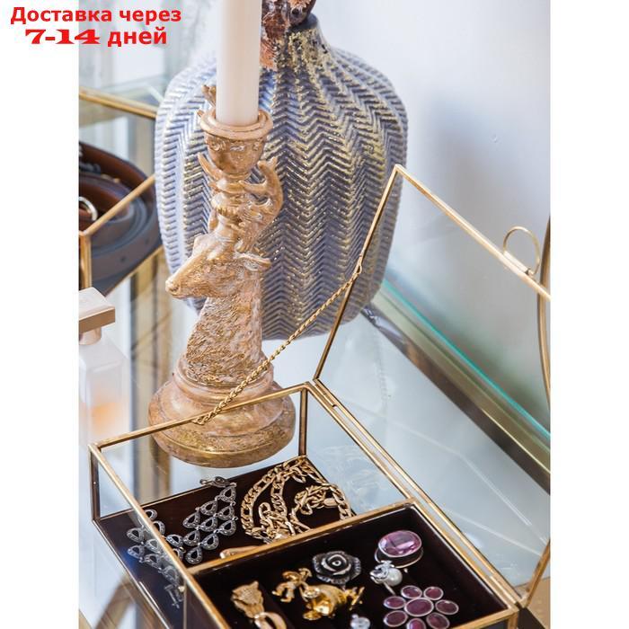 Стеклянная шкатулка для ювелирных украшений, 20×13×5 см - фото 3 - id-p227043562
