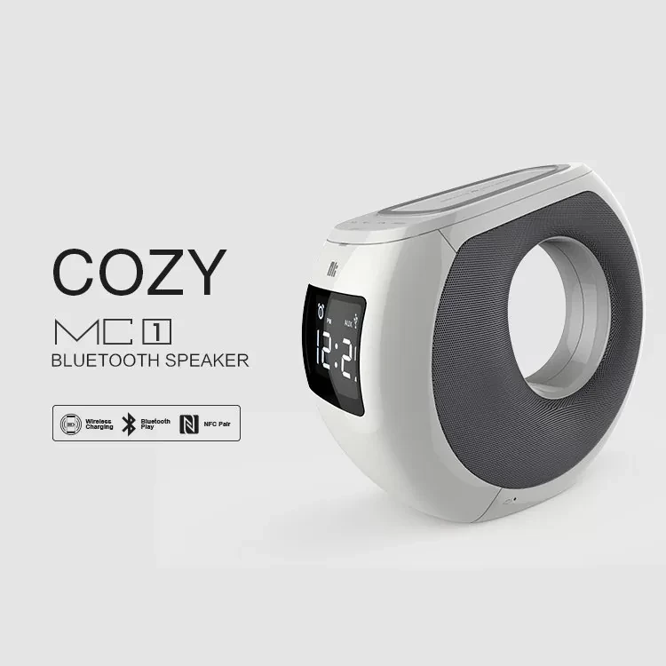 Акустическая система Nillkin Cozy MC1 + беспроводная зарядка + часы-будильник (Уцененный кат. А) - фото 3 - id-p226738808
