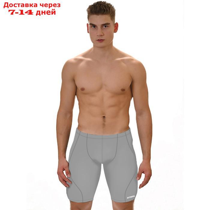 Плавки-шорты мужские спортивные Atemi TSAP01G, антихлор, серый, размер 56 - фото 1 - id-p227068497