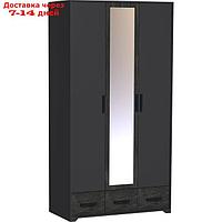 Шкаф для одежды и белья "Айрис 444", 1194×596×2285 мм, цвет антрацит / креатель