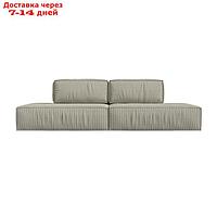 Прямой диван "Прага лофт", механизм еврокнижка, рогожка, цвет корфу 02