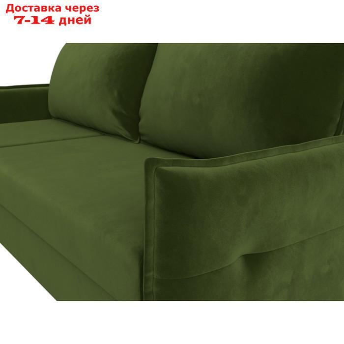 Угловой диван "Лига 004", механизм еврокнижка, левый угол, микровельвет, цвет зелёный - фото 5 - id-p227032776