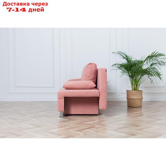 Диван-кровать "Токио", механизм еврокнижка, велюр, цвет розовый - фото 4 - id-p227045290