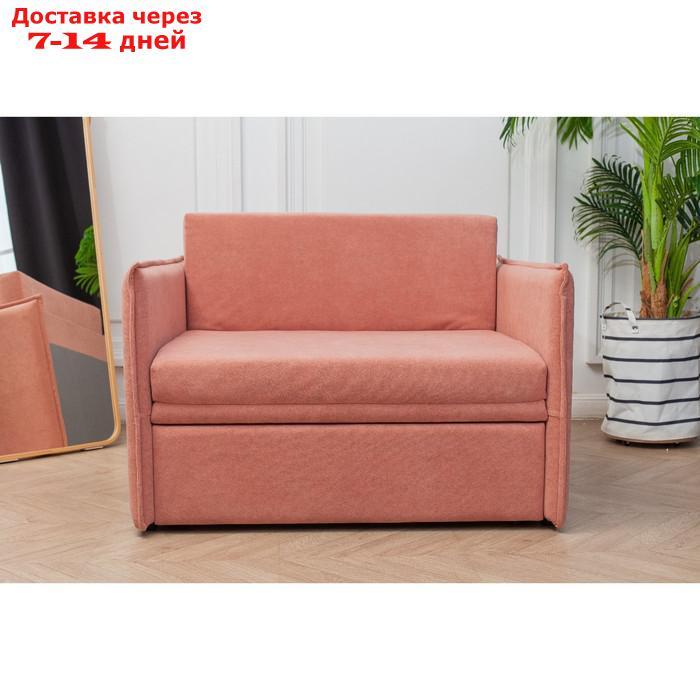 Диван-кровать "Марсель", механизм выкатной, велюр, цвет розовый - фото 1 - id-p227045292