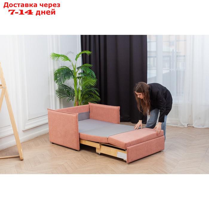Диван-кровать "Марсель", механизм выкатной, велюр, цвет розовый - фото 9 - id-p227045292