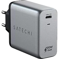 Сетевой адаптер Satechi GaN Compact Charger 100W Серый