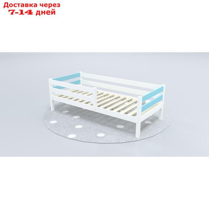 Кровать "Савушка"-03, 1-ярусная, цвет голубой, 90х200 - фото 1 - id-p227039873